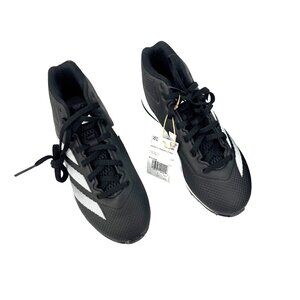 Adidas Adizero Impact 2 Molded Cleats Youth Size 3.5 Black/White Football Shoes